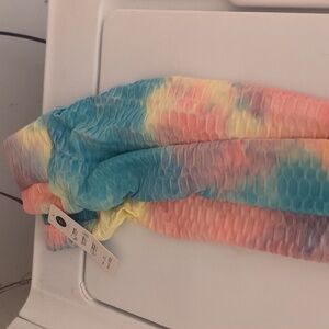 Colorful Tie-Dye Leggings Workout Sport